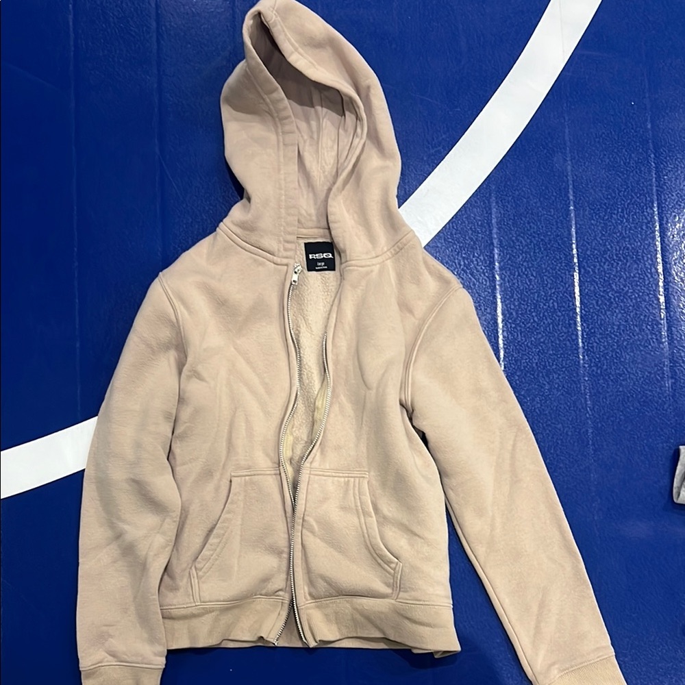 Kids RSQ Beige Hoodie Jacket
